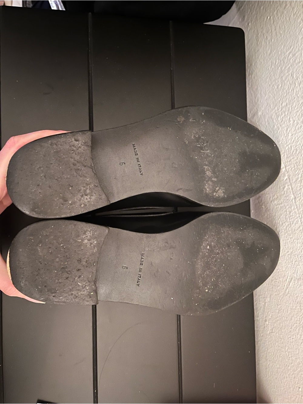 Everlane - Black Leather Tassel Italian Leather Loafers - size 6 - Picture 7 of 7